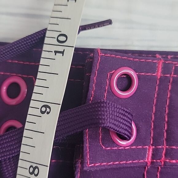 Prana Makenna Purple Board Shorts with Pink Accents Womens Size XL - Picture 11 of 12